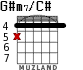 G#m7/C# for guitar